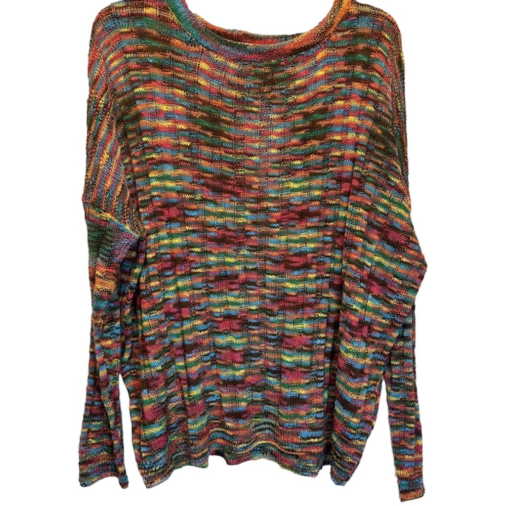 - - Easel Oversized stretch sweater multi color